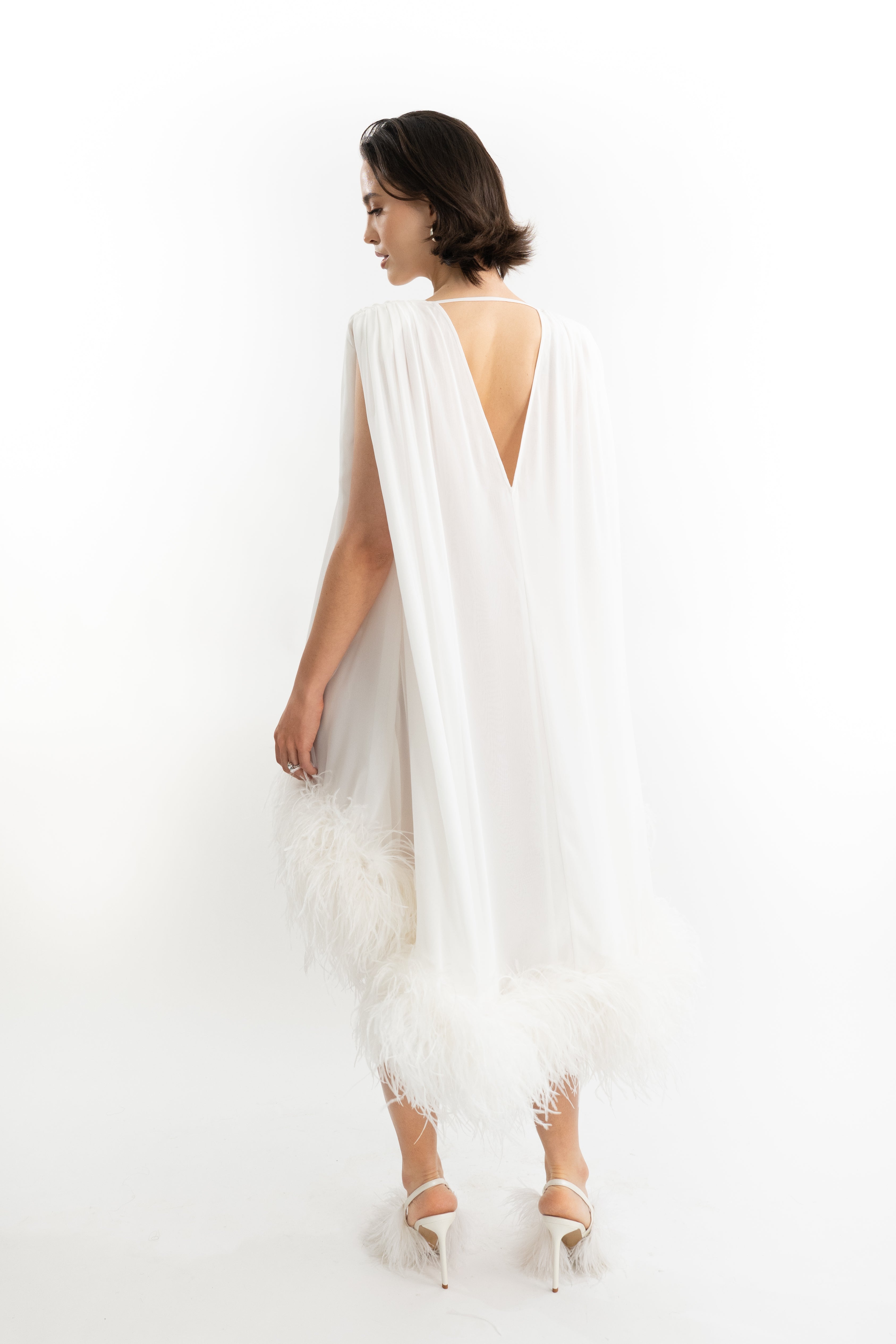 Valentina Feathered Midi - (Pre-Launch Exclusive)
