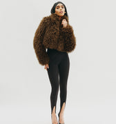 Regina Shearling Coat - Cropped