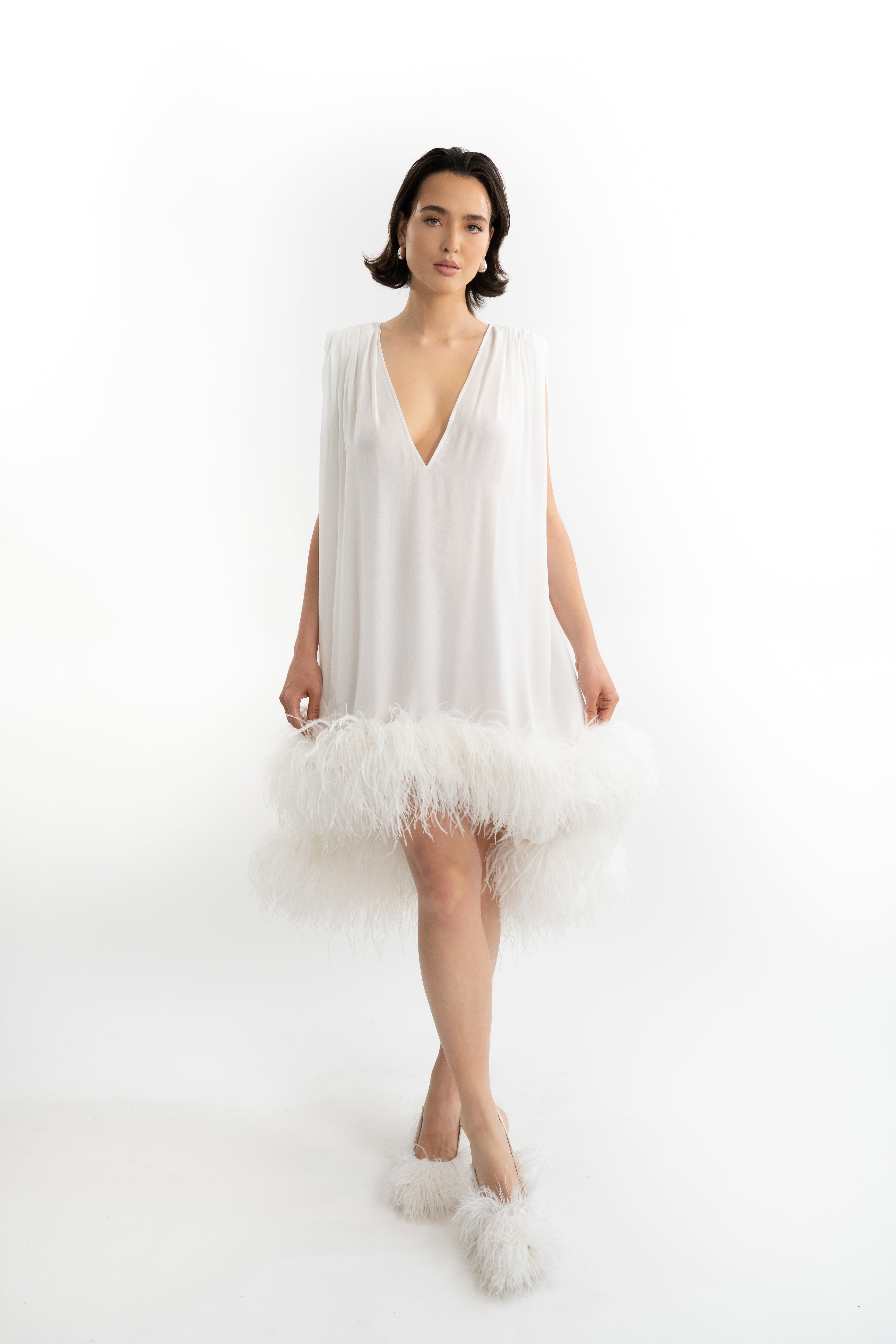 Valentina Feathered Midi - (Pre-Launch Exclusive)