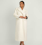 Nadia Coat - Ivory White