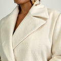 Nadia Coat - Ivory White