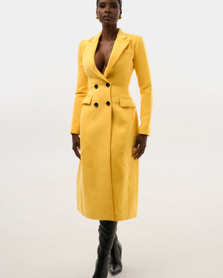winter coat yellow