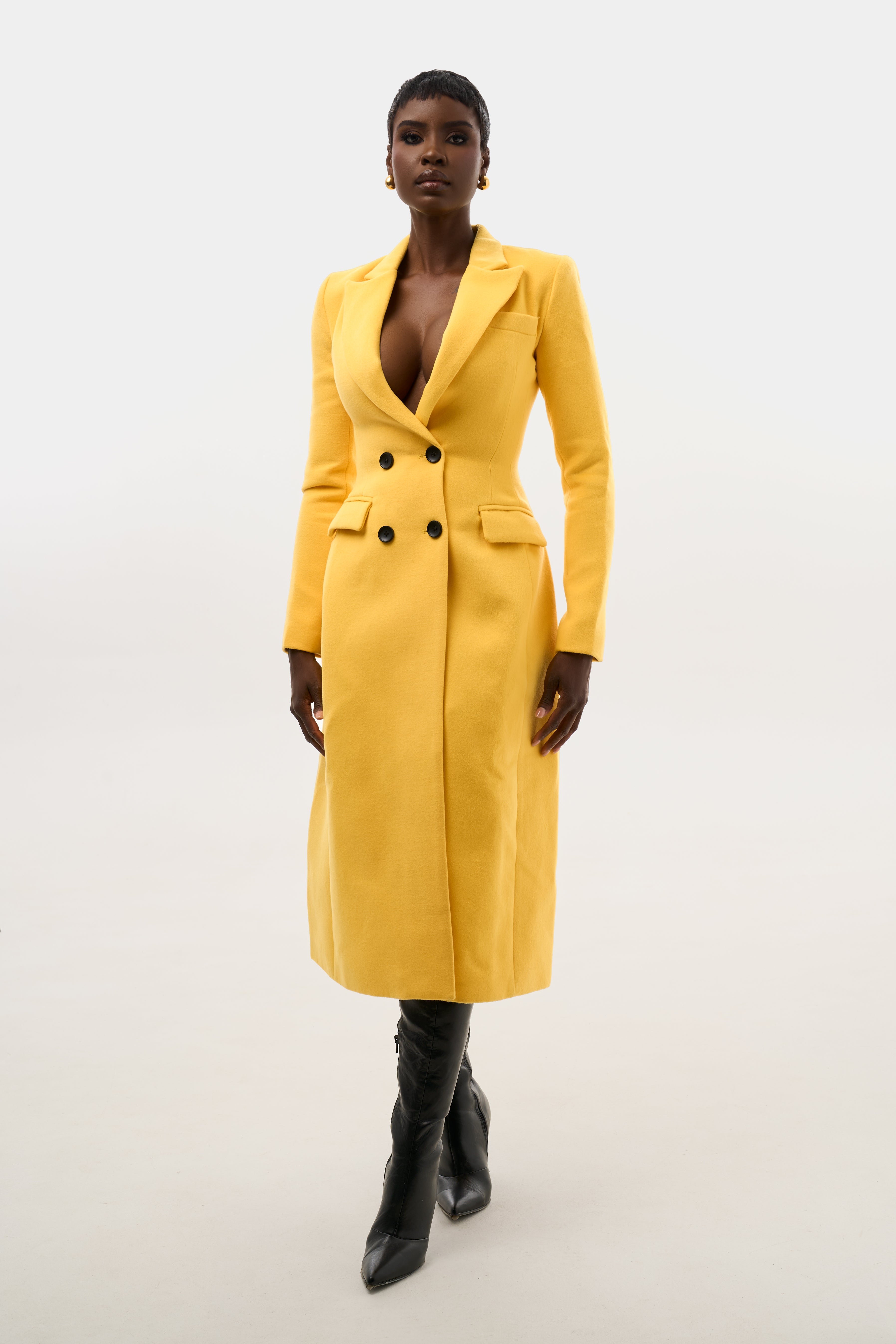 winter coat yellow